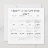 2026年振り返り12枚フォトグリッド グレー白 シーズンカード (裏面)