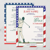 2026年政治家候補者ゴルフスクランブル・ファンドレイザー 招待状 (正面/裏面)