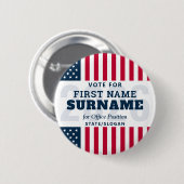 2026年政治選挙キャンペーン候補者名 缶バッジ (正面&裏面)