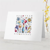 2026年新しい夢家族おそろい松 カード (黄色い花)