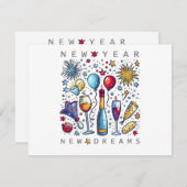 2026年新しい夢家族おそろい松 シーズンカード (正面/裏面)