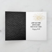 2026年新しい年が輝くレンガの壁 シーズンカード (内部)