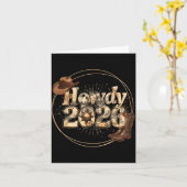 2026年新しい年のはじめの挨拶 2026年西洋のお正月 カード (黄色い花)