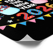 2026年新しい年用の赤ちゃんのボトルパーティー ポスター (角)