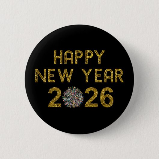 2026年新年あけましておめでとうございます 缶バッジ (正面)