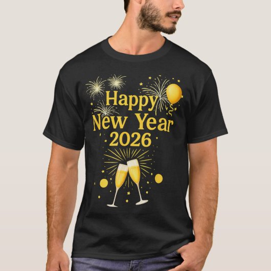2026年新年あけましておめでとうございます  Tシャツ (正面)