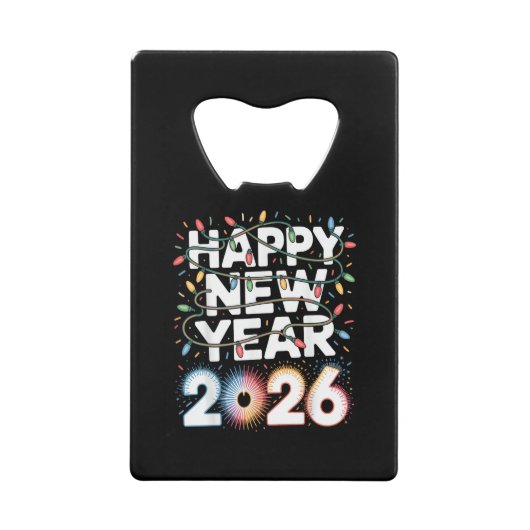 2026年新年あけましておめでとう クレジットカード栓抜き (正面)