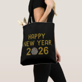 2026年新年あけましておめでとう トートバッグ (クローズアップ)