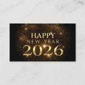 2026年新年あけましておめでとう 名刺(霜降りエレガント) 名刺 (裏面)