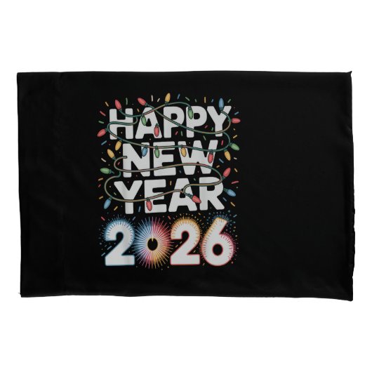 2026年新年あけましておめでとう 枕カバー (正面)