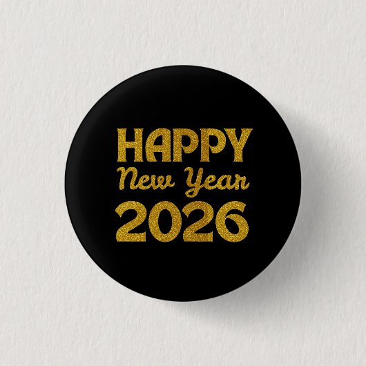 2026年新年あけましておめでとう 缶バッジ (正面)