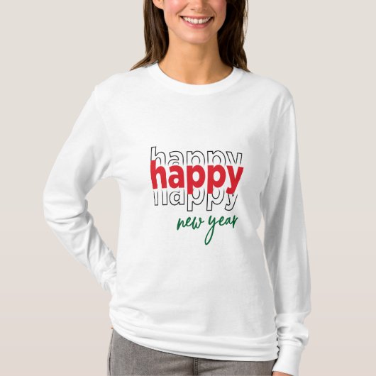 2026年新年おめでとうございます Tシャツ (正面)