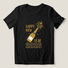 2026年新年おめでとうグリッターティー(女性用) トライブレンドTシャツ