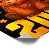 2026年新年おめでとうハイランド牛＆パーティーハットN ポスター (角)