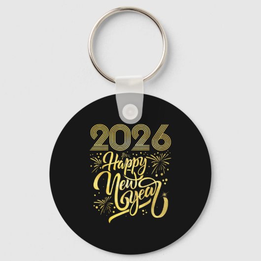 2026年新年おめでとう花火 キーホルダー (正面)