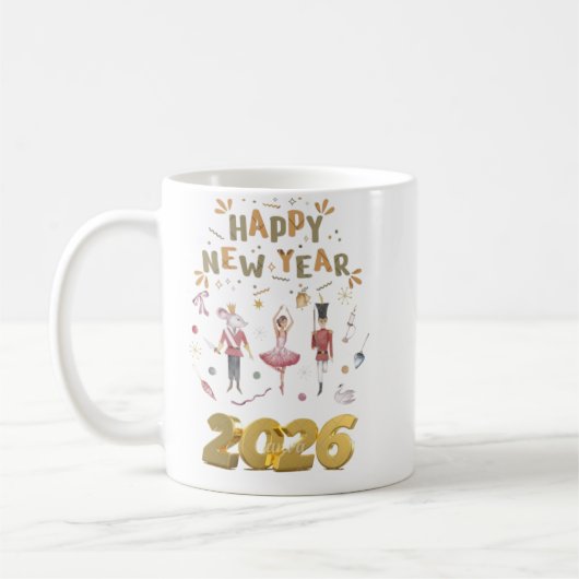 2026年新年おめでとう コーヒーマグカップ (左)