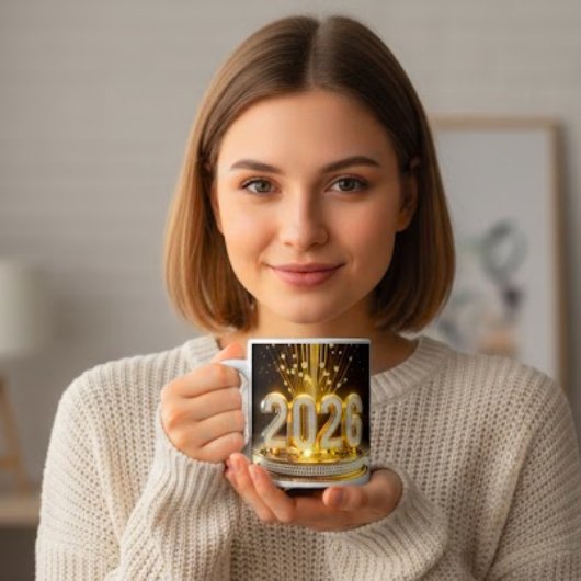 2026年新年おめでとう コーヒーマグ ジャンボコーヒーマグカップ
