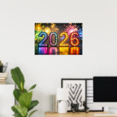 2026年新年おめでとう ポスター (ホームオフィス)