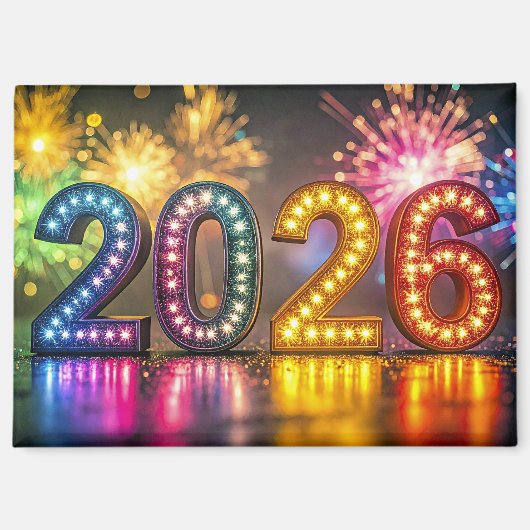 2026年新年おめでとう マグネット (正面)
