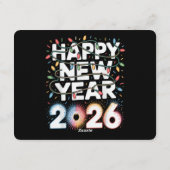 2026年新年おめでとう 招待状 (裏面)