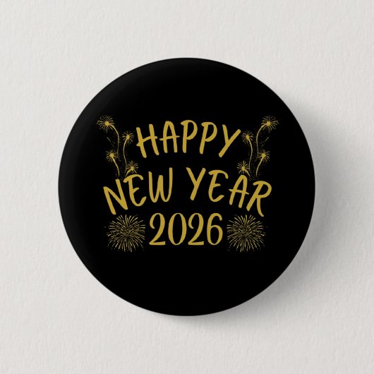 2026年新年おめでとう 缶バッジ (正面)