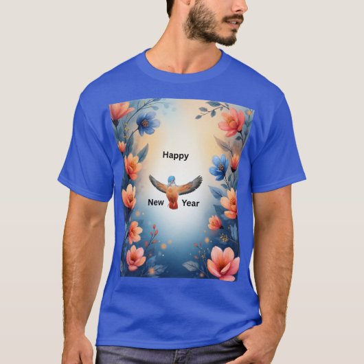2026年新年おめでとうTシャツ | 祝祭の祝賀 Tシャツ (正面)