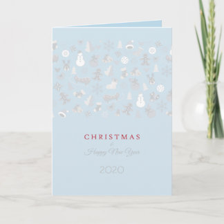 2026年新年と輝くクリスマスのキャラクター シーズンカード
