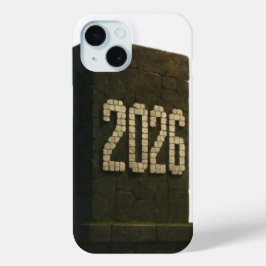 2026年新年のための3Dナンバーデザイン iPhone 15ケース
