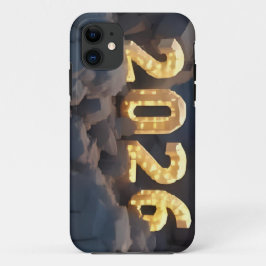 2026年新年のための3Dナンバーデザイン iPhone 11 ケース