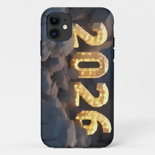 2026年新年のための3Dナンバーデザイン Case-Mate iPhoneケース (裏面)