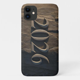 2026年新年のための3Dナンバー デザイン iPhone 11 ケース