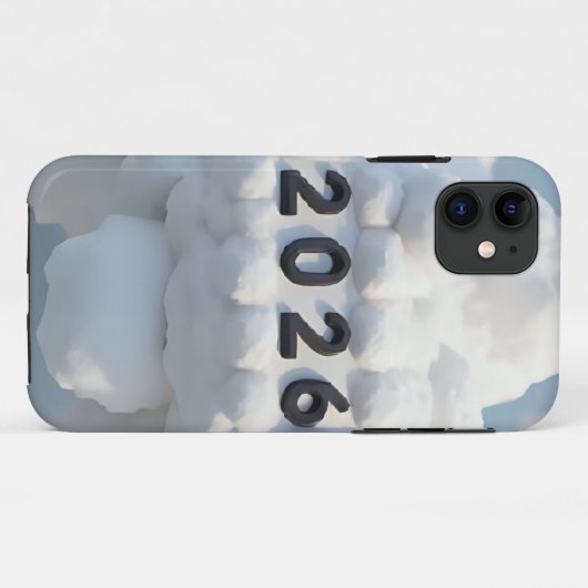 2026年新年のための3Dナンバー デザイン Case-Mate iPhoneケース (裏面(横))