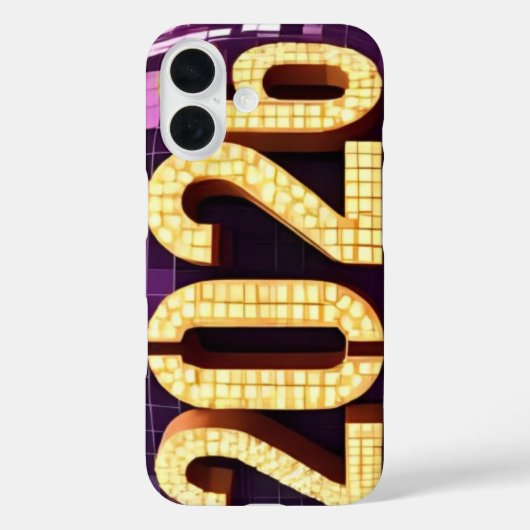 2026年新年のための3Dナンバー デザイン Case-Mate iPhoneケース (裏面)