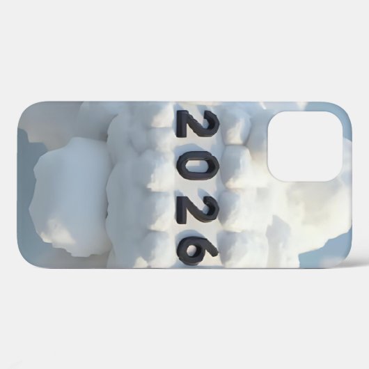 2026年新年のための3Dナンバー デザイン Case-Mate iPhoneケース (裏面 (横))