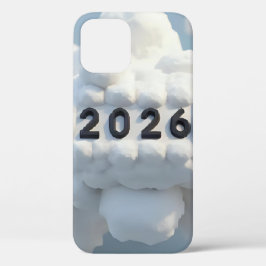 2026年新年のための3Dナンバー デザイン iPhone 12ケース