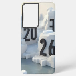 2026年新年のための3Dナンバー デザイン SAMSUNG GALAXY S21 ULTRAケース