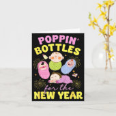 2026年新年のためのPn'ボトル 労働 & Deli カード (黄色い花)