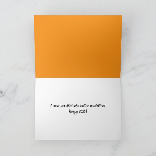 2026年新年のシルエット シーズンカード (内部)