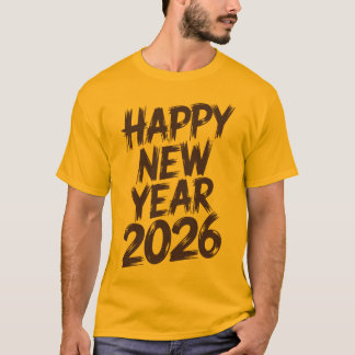 2026年新年の挨拶フレンドに贈るベストなメッセージ Tシャツ
