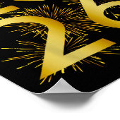 2026年新年の花火大会 – 2026年新年おめでとう ポスター (角)