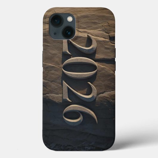 2026年新年の3D数字デザイン Case-Mate iPhoneケース (裏面)