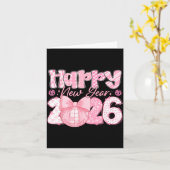 2026年新年イブパーティー家族お揃いメンズ カード (黄色い花)