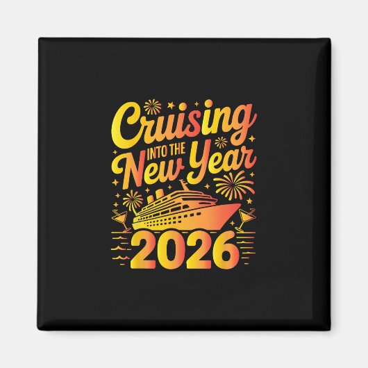 2026年新年カウントダウン・クルーズ旅行 クリスマスクルーズ マグネット (正面)