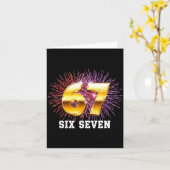 2026年新年カウントダウン・パーティー67 六七 カード (黄色い花)