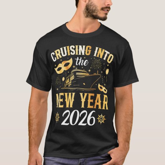 2026年新年クルーズ メンズ Tシャツ (正面)