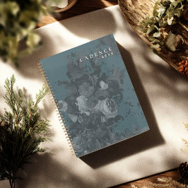 2026年新年グリーン ミニマル フラワー アブストラクト シック プランナー手帳