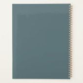 2026年新年グリーン ミニマル フラワー アブストラクト シック プランナー手帳 (裏面)