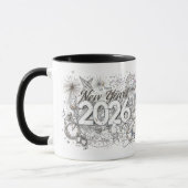 2026年新年コーヒーマグカップ マグカップ (左)