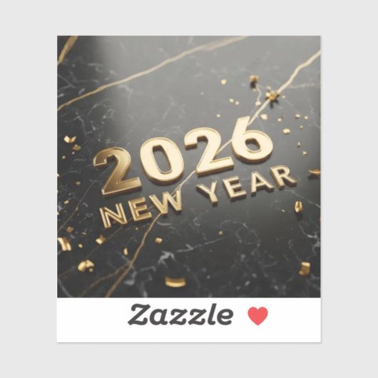 2026年新年ステッカー シール (シート)