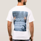 2026年新年スノーキャルムTシャツ Tシャツ (裏面)
